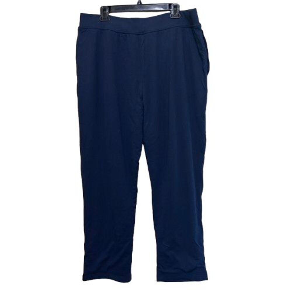 Dude Robe Lounge Pants Mens L/XL Navy Blue Terry Cloth Lined Loungewear Pajamas